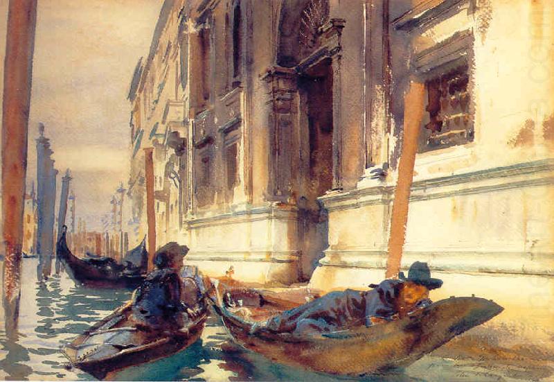 Gondolier s Siesta, John Singer Sargent